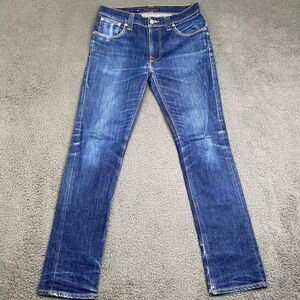 Nudie Thin Finn Jeans Dark Wash Indigo Blue 31x32L Measures 29.5x29
